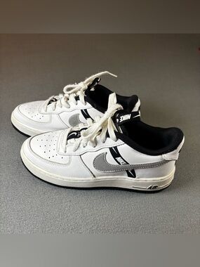 Nike Air Force 1 Low Black White Grey Reflective 3M CT4683-100 Size 6Y